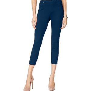 Style & Co Pull-On Twill Capri Leggings Blue M